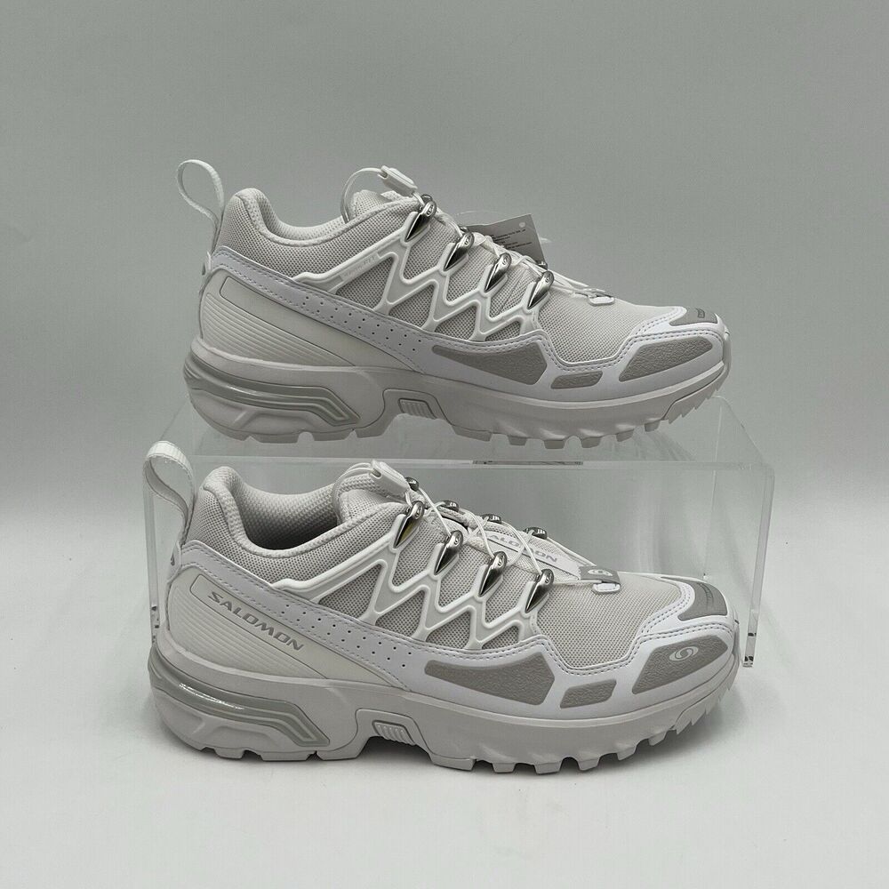 Womens Size 8 Salomon ACS + White Silver Hiking Sneakers 472367 NEW